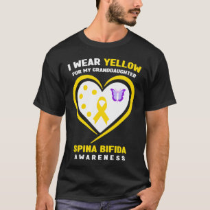 Camiseta Llevo Amarillo Por Mi Nieta Consciente de Espina B