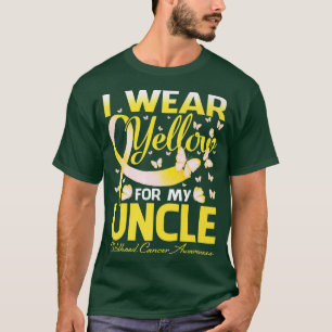 Camiseta Llevo Amarillo Por Mi Tío Crimen De Cáncer