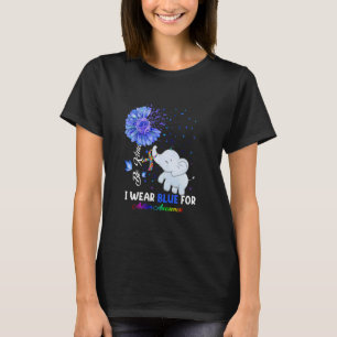Camiseta Llevo Azul Conciencia del Autismo - Elefante Conci