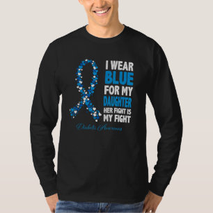 Camiseta Llevo Azul Para Granndma Su Lucha Es Mi Dia De Luc