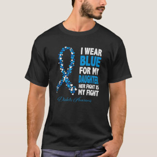 Camiseta Llevo Azul Para Granndma Su Lucha Es Mi Dia De Luc
