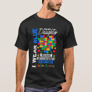 Camiseta Llevo Azul Por El Corazón De Conciencia Del Autism