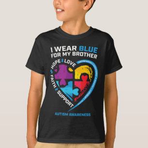 Camiseta Llevo Azul Por El Mes De Concientización Sobre El