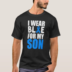 Camiseta Llevo Azul Por La Cinta De Concientización Sobre E