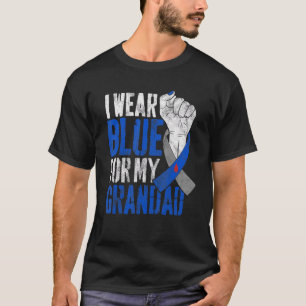 Camiseta Llevo Azul Por La Conciencia De La Diabetes De Mi