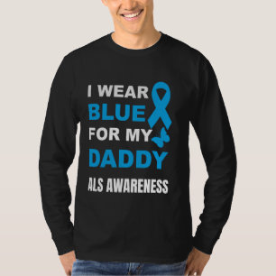 CAMISETA LLEVO AZUL POR LA CONCIENCIACIÓN SOBRE LA ELA DE M