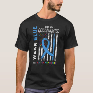 Camiseta Llevo Azul Por Mi Ahijada Conciencia Del Autismo F