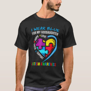 Camiseta Llevo Azul Por Mi Ahijada Conciencia Del Autismo P