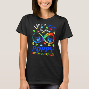 Camiseta Llevo Azul Por Mi Amapola Conciencia Del Autismo M