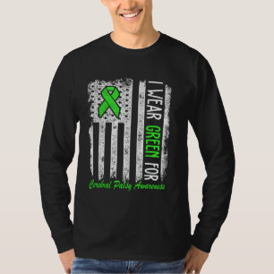 Camiseta Llevo Bandera de Concientización sobre Parálisis C