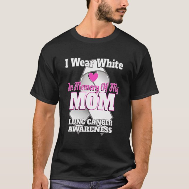 Camiseta Llevo Blanco En Memoria De Mi Mamá Consciente Del  (Anverso)