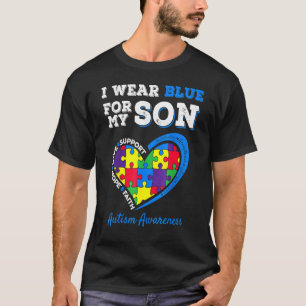 Camiseta Llevo Blues Por Mi Conciencia Del Autismo De Los H