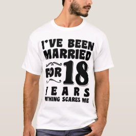 Camiseta Llevo Casado 18 Años Aniversario de Boda