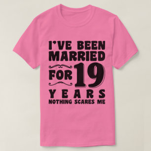 Camiseta Llevo Casado 19 Años Aniversario de Boda