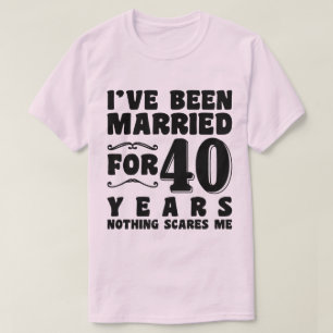 Camiseta Llevo Casado 40 Años De Matrimonio Romántico