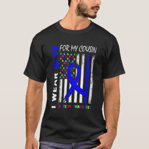 Camiseta Llevo Cinta Azul Por Conciencia Del Autismo De Mi