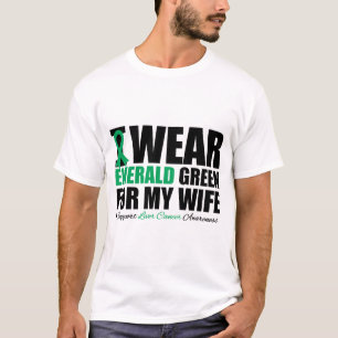 Camiseta Llevo Cinta De Cáncer Hepático Para Mi Esposa