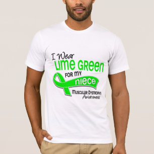 Camiseta Llevo distrofia muscular de la sobrina de la verde