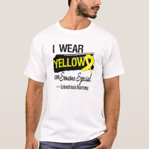Camiseta Llevo el amarillo para alguien endometriosis