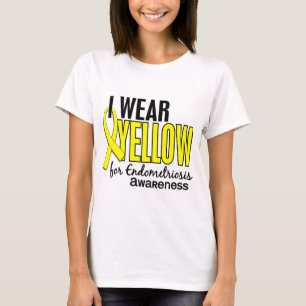 Camiseta Llevo el amarillo para la endometriosis de la
