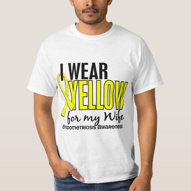 Camiseta Llevo el amarillo para mi endometriosis de la (Anverso)