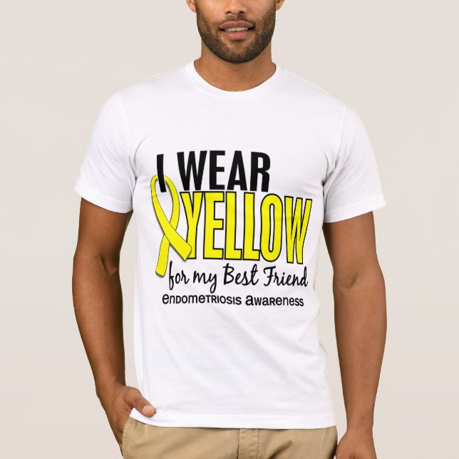 Camiseta Llevo el amarillo para mi endometriosis del mejor (Anverso)