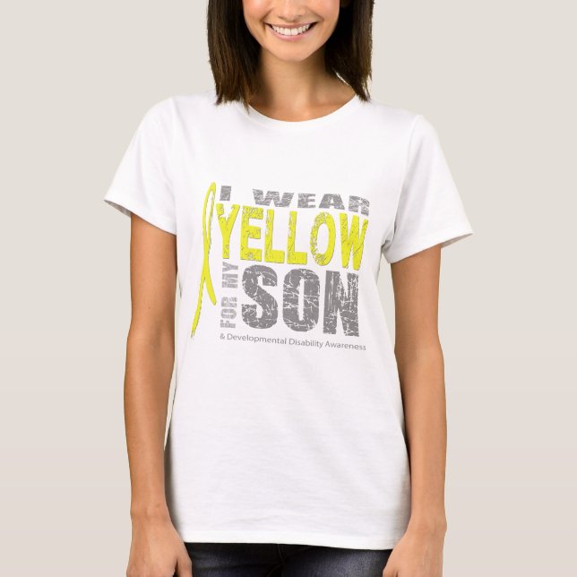 Camiseta Llevo el amarillo para mi hijo (Anverso)