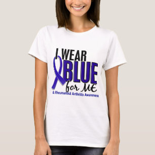 Camiseta Llevo el azul yo RA de la artritis reumatoide