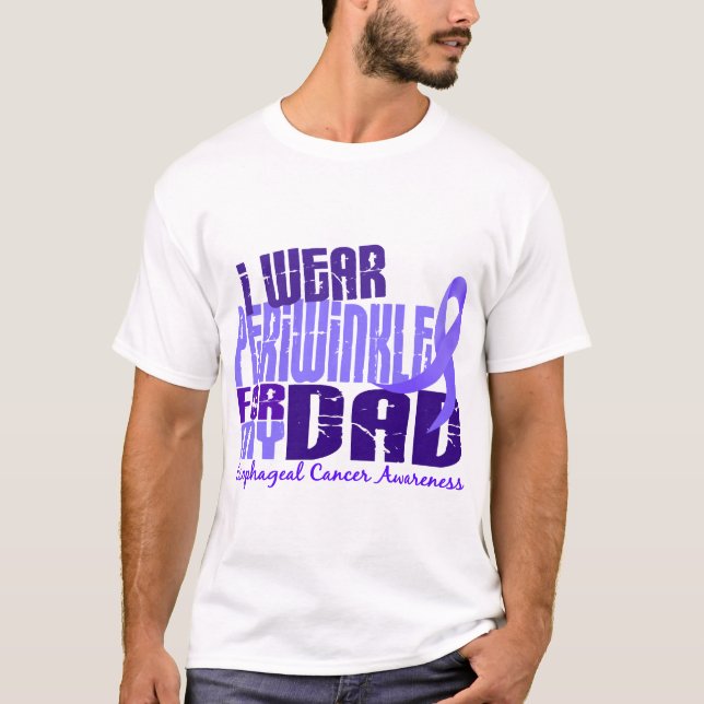 Camiseta Llevo el bígaro para mi cáncer del esófago del (Anverso)