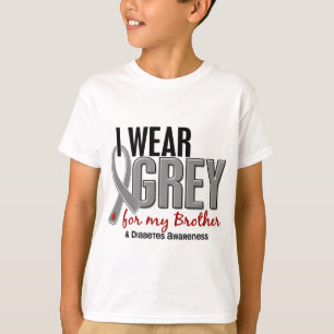 Camiseta Llevo el gris para mi diabetes de Brother 10