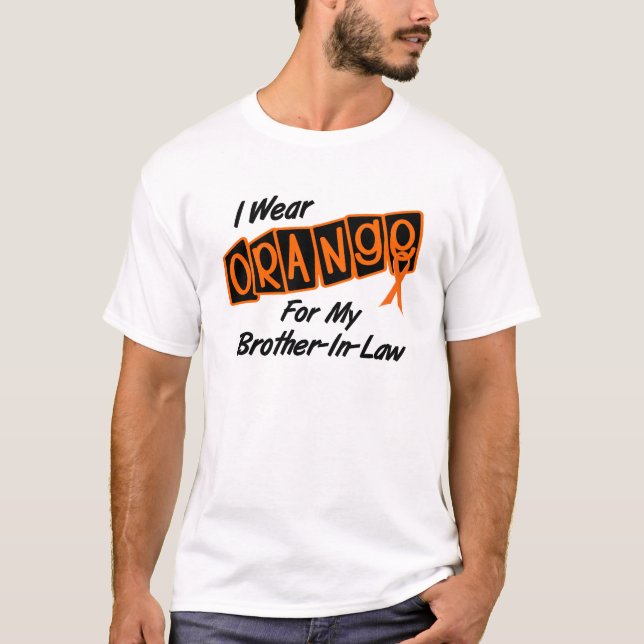 Camiseta Llevo el naranja para mi CUÑADO 8 (Anverso)