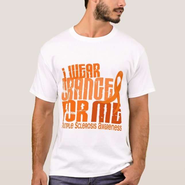 Camiseta Llevo el naranja para mí ms de la esclerosis (Anverso)