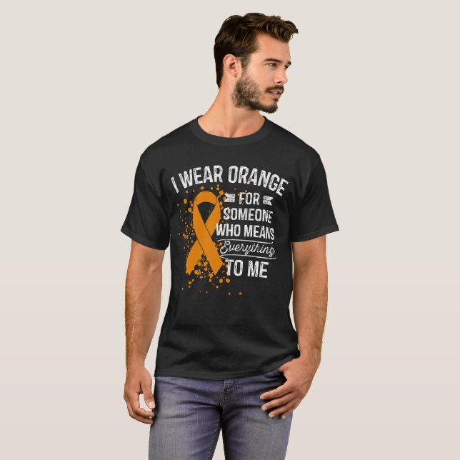 Camiseta Llevo el naranja - regalo anaranjado de la cinta (Anverso completo)