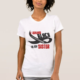 Camiseta Llevo el negro para mi MELANOMA de la hermana 33