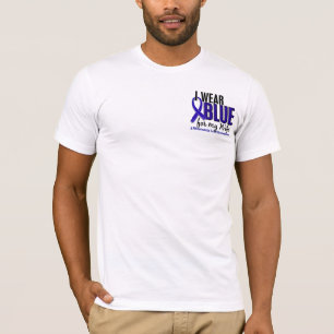 Camiseta Llevo el RA azul de la artritis reumatoide de la