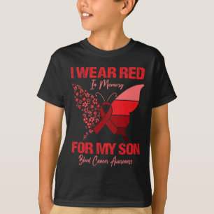 Camiseta Llevo El Rojo En Memoria De Mi Hijo Consciente Del