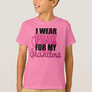 Camiseta Llevo el rosa para mi abuela - cáncer de pecho