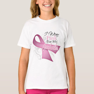 Camiseta Llevo el rosa para mi cáncer de pecho de la abuel