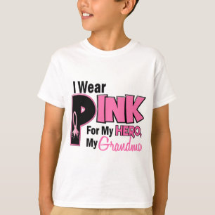 Camiseta Llevo el rosa para mi CÁNCER de PECHO de la abuel