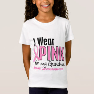 Camiseta Llevo el rosa para mi cáncer de pecho de la abuela