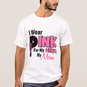 Camiseta Llevo el rosa para mi CÁNCER de PECHO de la mamá