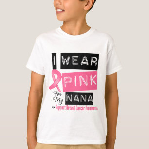 Camiseta Llevo el rosa para mi cáncer de pecho de Nana