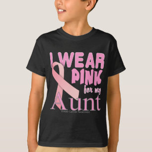 Camiseta Llevo el rosa para mi conciencia T del cáncer de
