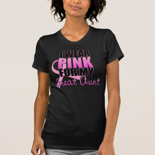 Camiseta Llevo el rosa para mi gran tía - cáncer de pecho