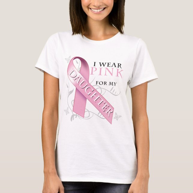 Camiseta Llevo el rosa para mi hija (Anverso)