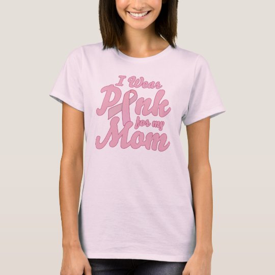 Camiseta Llevo el rosa para mi mamá