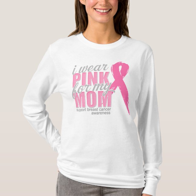 Camiseta Llevo el rosa para mi mamá (Anverso)
