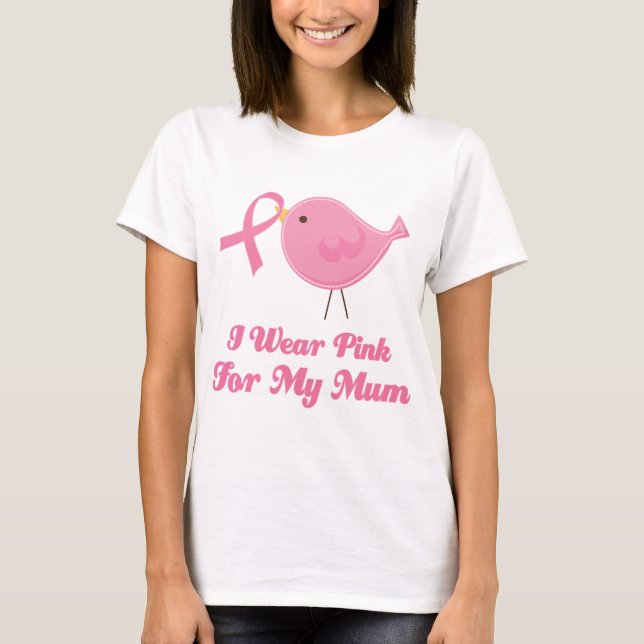 Camiseta Llevo el rosa para mi mamá (Anverso)