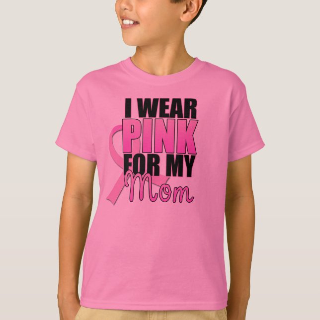 Camiseta Llevo el rosa para mi mamá (Anverso)