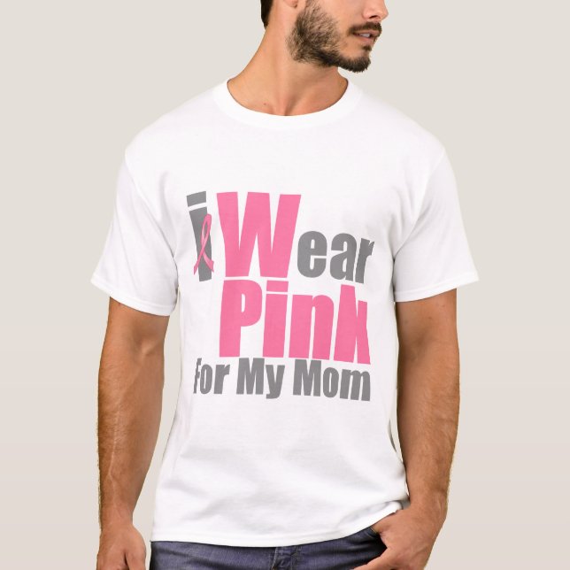 Camiseta Llevo el rosa para mi mamá (Anverso)